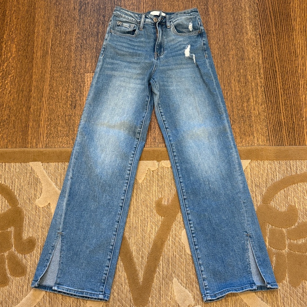 Vervet Flare Leg Women's Jeans with Slits